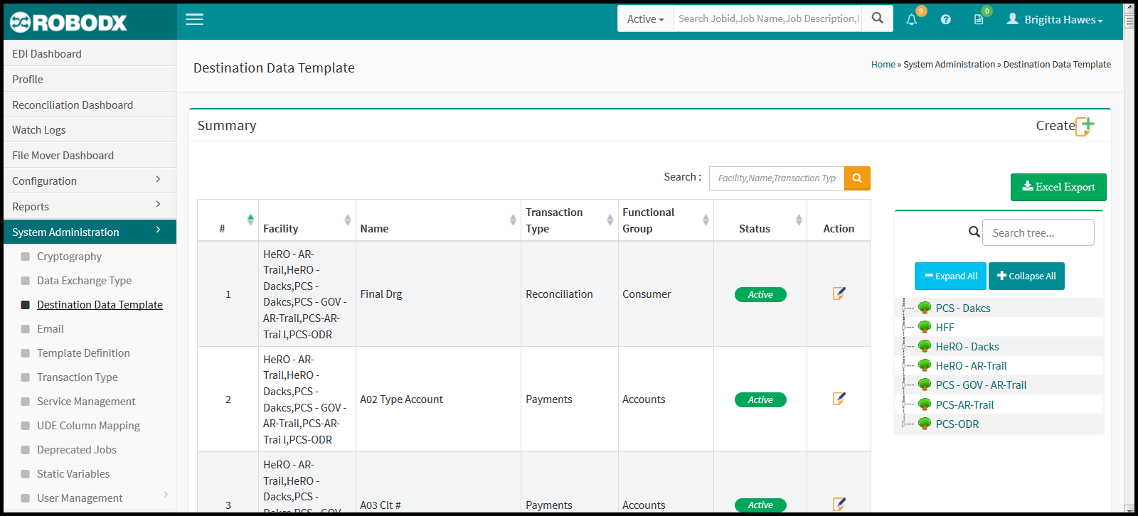 Destination Data Template Page Load